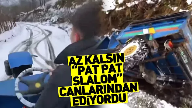 AZ KALSIN 'PAT PAT SLALOM' CANLARINDAN EDİYORDU