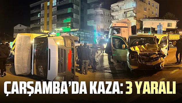Çarşamba'da Kaza: 3 yaralı