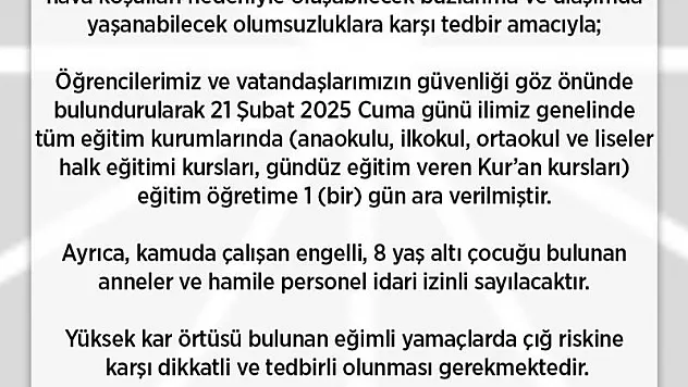 Rize'de Öğrencileri Sevindirecek Haber Geldi