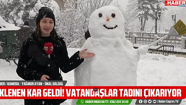 Vatandaşlar Karın Tadını Çıkardı
