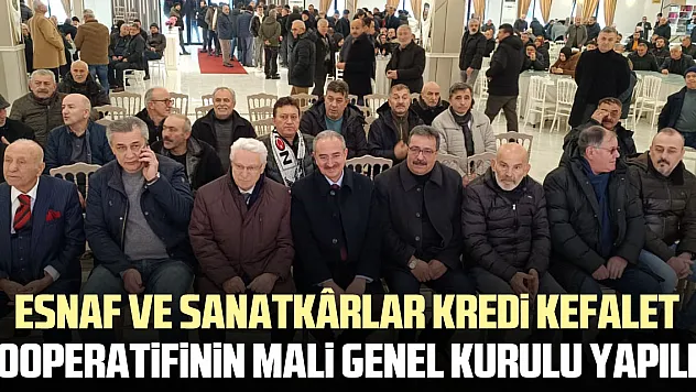 Esnaf ve Sanatkârlar Kredi Kefalet Kooperatifinin Mali Genel Kurulu yapıldı