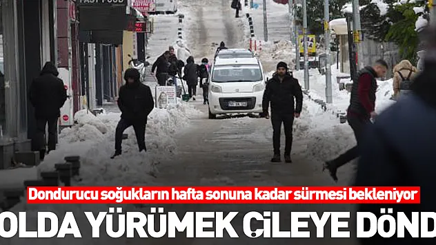 Yolda yürümek çileye döndü