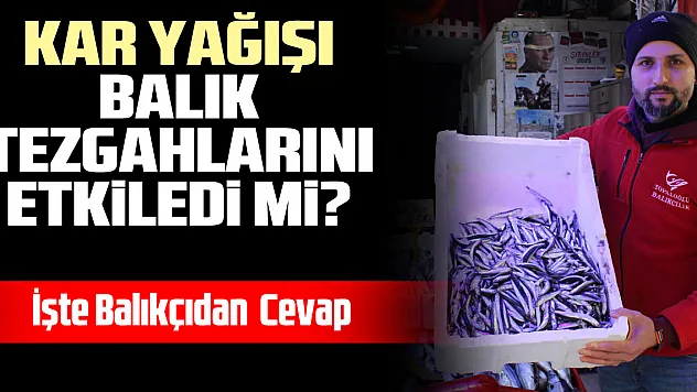Kar Yağışı Balık Tezgahlarını Etkiledi mi? İşte Balıkçıdan  Cevap