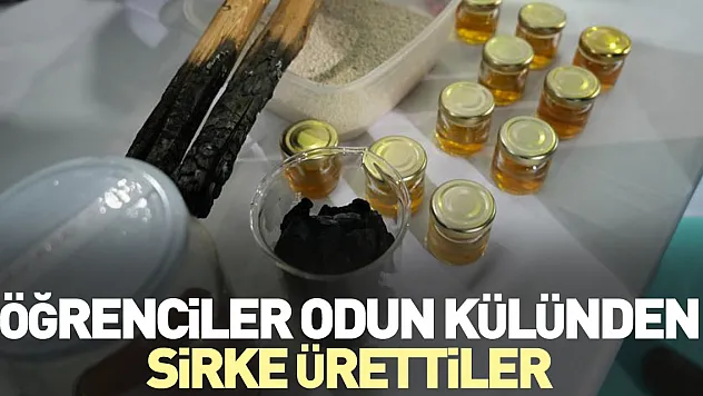Odun külünden sirke ürettiler