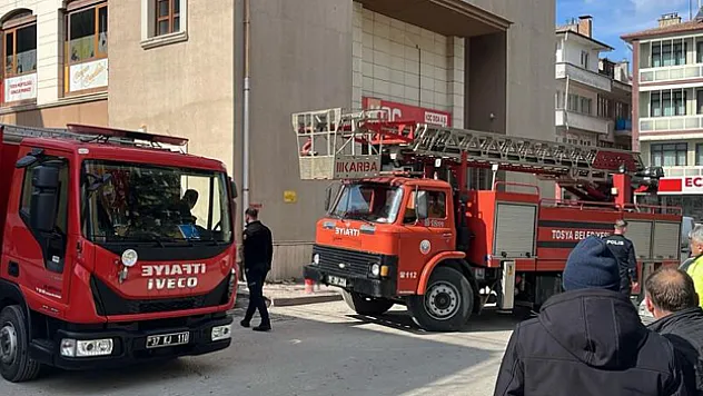 Markette yangın paniği