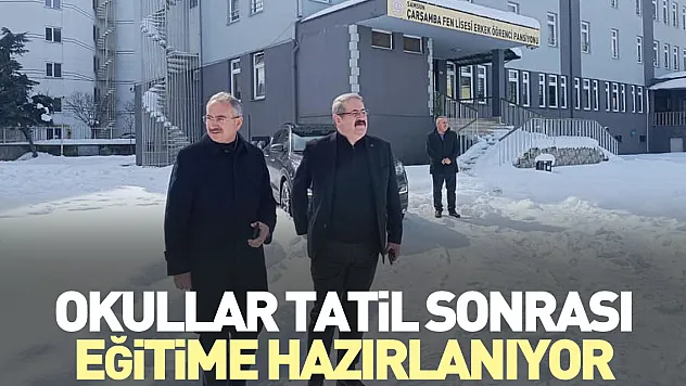 Okullar Tatil Sonrası Eğitime Hazırlanıyor