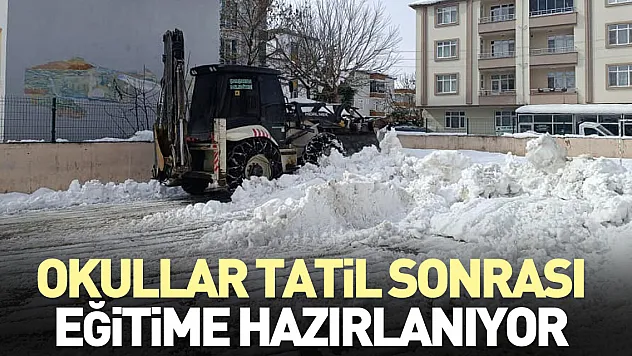 Okullar Tatil Sonrası Eğitime Hazırlanıyor