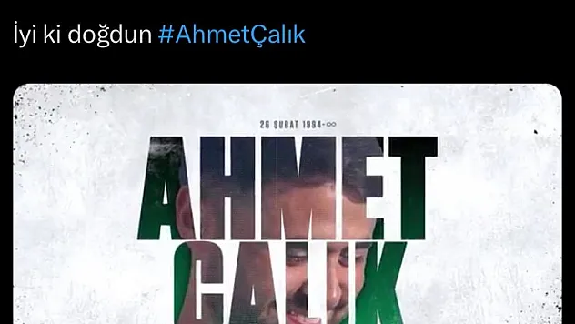 Konyaspor, Ahmet Çalık'ı doğum gününde andı