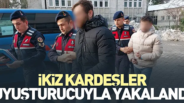 İkiz kardeşler uyuşturucuyla yakalandı