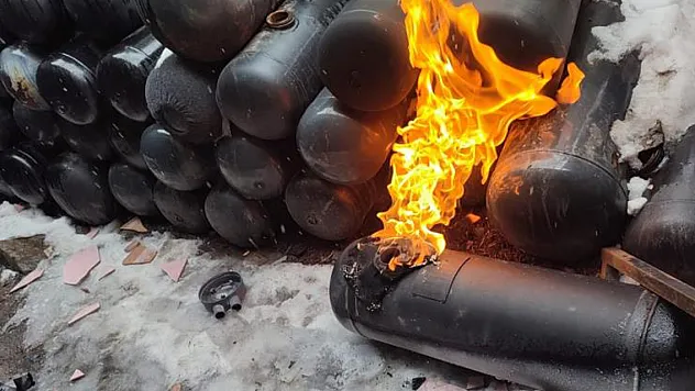 LPG tankından dökülen gaz patlamaya neden oldu