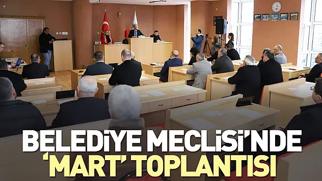 Belediye Meclisi'nde 'Mart' toplantısı