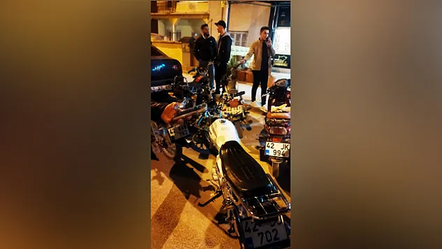 konya'da motosiklet denetimi