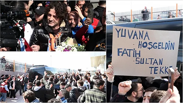 Trabzonspor taraftarı, Fatih Tekke'yi bağrına bastı