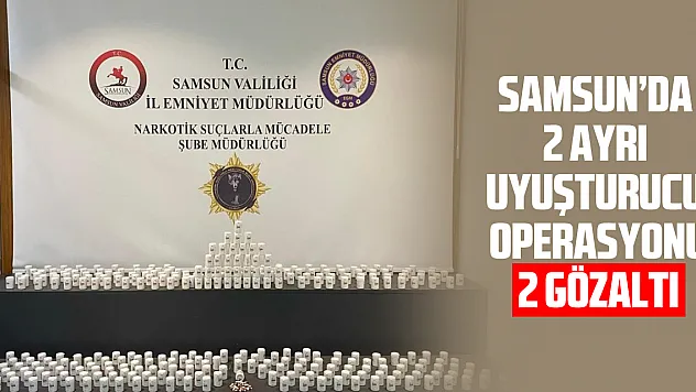 Samsun'da iki ayrı uyuşturucu operasyonu: 2 gözaltı