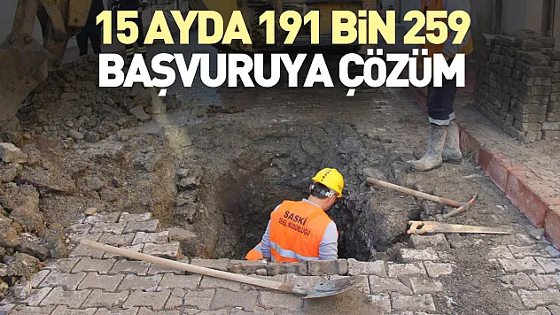 15 ayda 191 bin 259 başvuruya çözüm