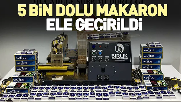 Kaçak sigara üretimi yapan kişi yakalandı