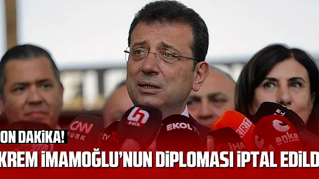 İstanbul Üniversitesi, Ekrem İmamoğlu'nun diplomasını iptal etti