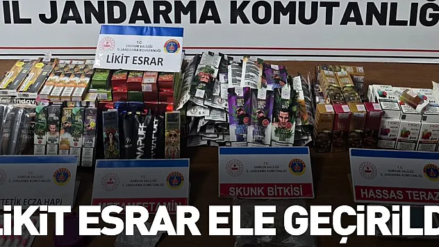 Likit esrar ele geçirildi