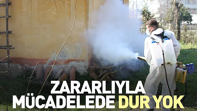 Zararlıyla mücadelede dur yok