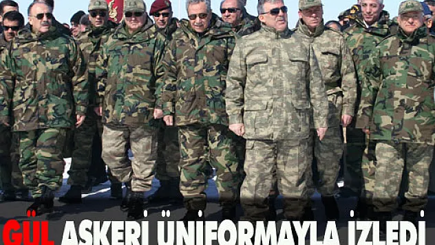 Gül ve Bakanlar TSK'nin tatbikatında