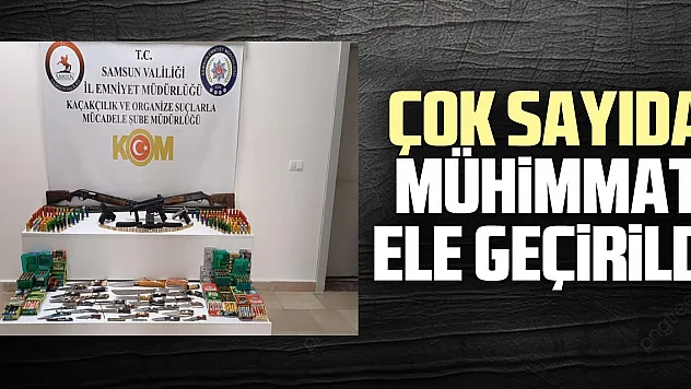 ÇOK SAYIDA MÜHiMMAT ELE GEÇiRiLDi