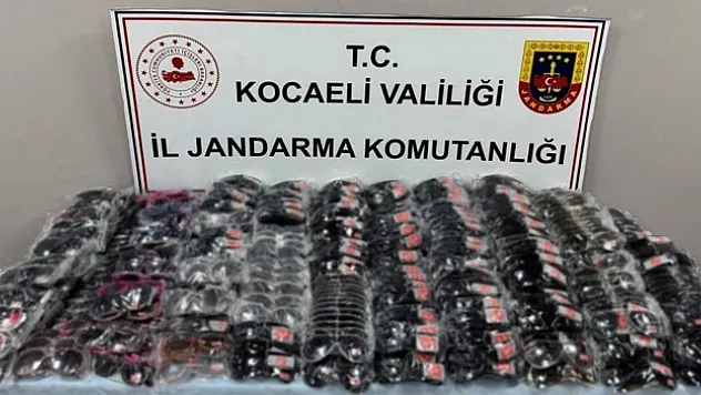 2 bin sahte güneş gözlüğü ele geçirildi