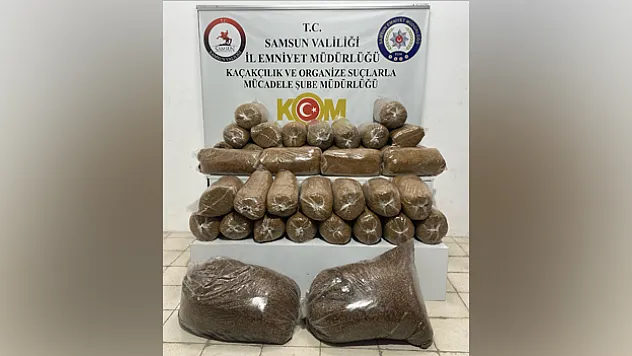 Bagajdan 210 kilo kaçak tütün çıktı