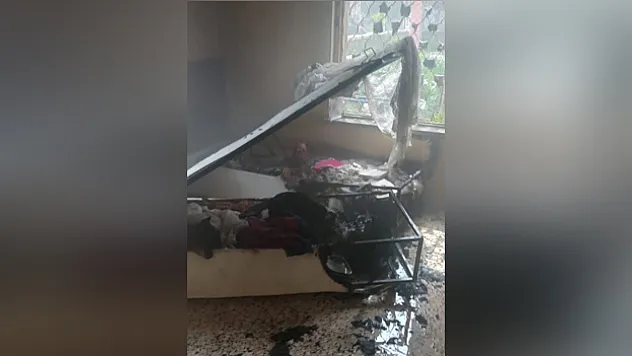 Ev yangını korkuttu