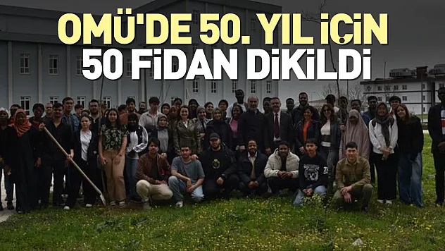 50. yıl için 50 fidan dikildi