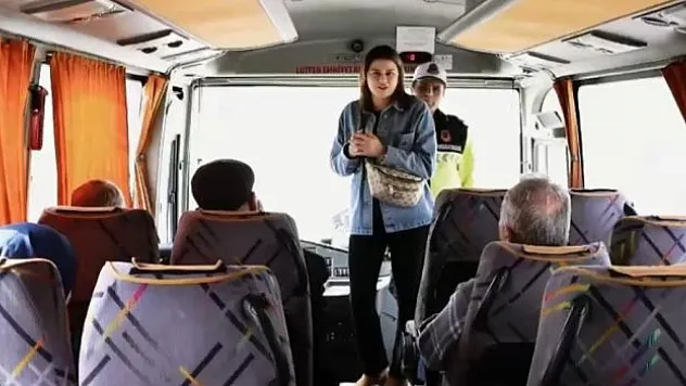 Yolcu gibi bindi, denetim yaptı