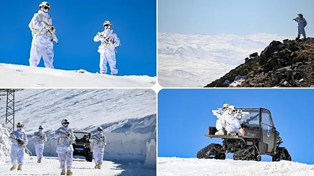 Jandarma ekipleri Tendürek Dağı'nda bayramı karşılıyor