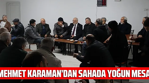 Mehmet Karaman'dan Sahada Yoğun Mesai!