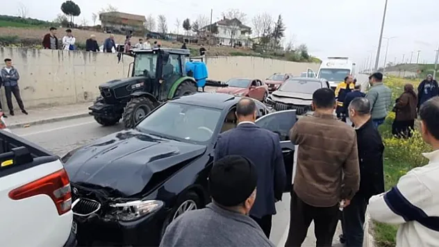 Samsun'da zincirleme trafik kazası
