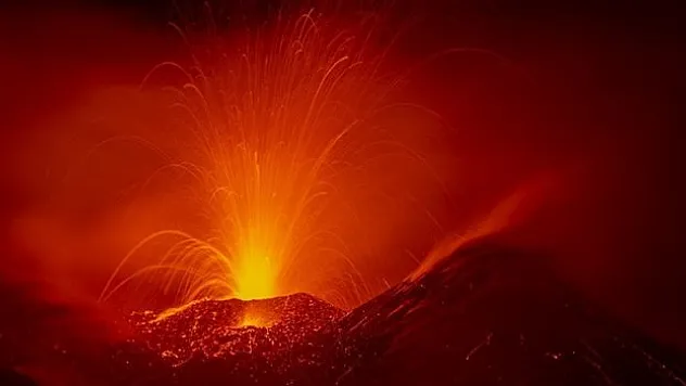 Volkanik hareketlilik akşam saatlerine kadar sürdü