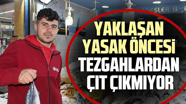 YAKLAŞAN YASAK ÖNCESİ TEZGAHLARDAN ÇIT ÇIKMIYOR