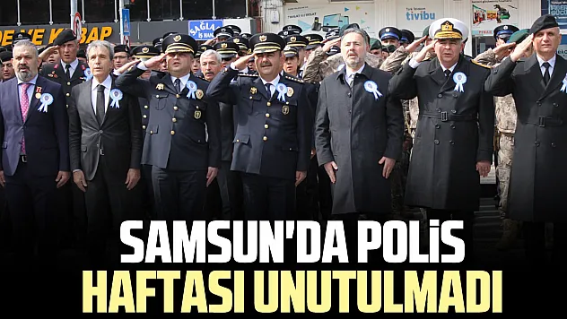Samsun'da Polis Haftası Unutulmadı