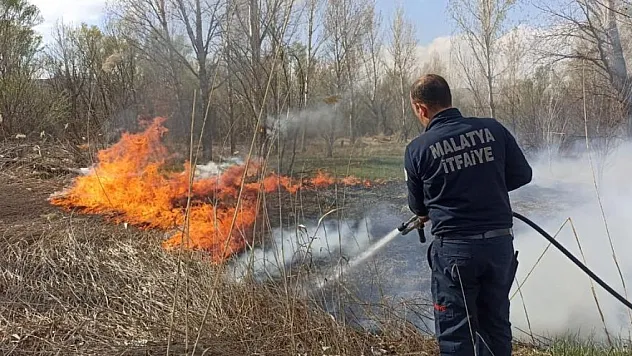 Malatya'da üç ayrı noktada yangın