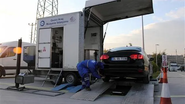 SAMSUN'DAKİ GEZİCİ ARAÇ MUAYENE İSTASYONU ARTIK EGZOZ GAZI EMİSYON ÖLÇÜMÜ DE YAPIYOR