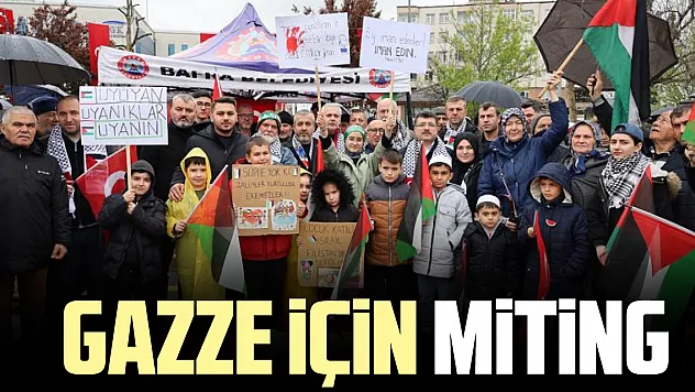 Gazze için miting