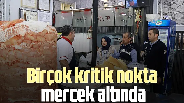 Birçok kritik nokta mercek altında