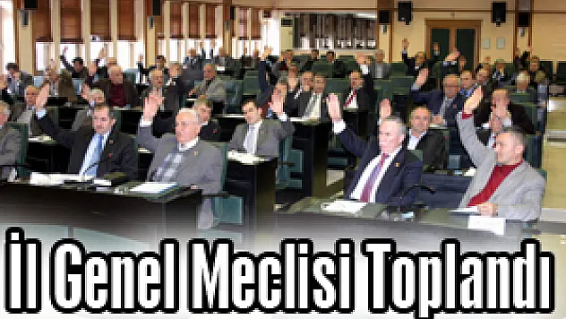 İL GENEL MECLİSİ SIKINTILARA EL ATTI