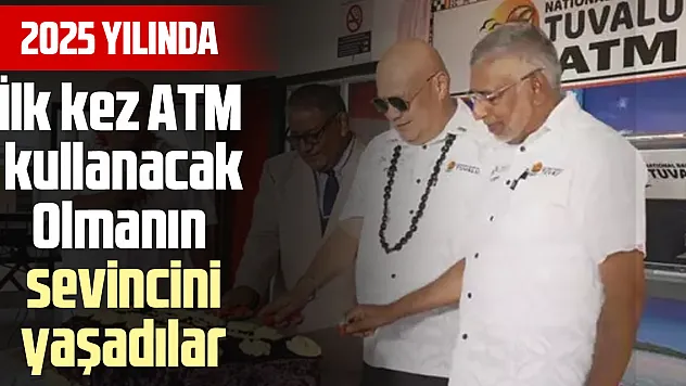 İlk kez ATM kullanacak olmanın sevincini yaşadılar