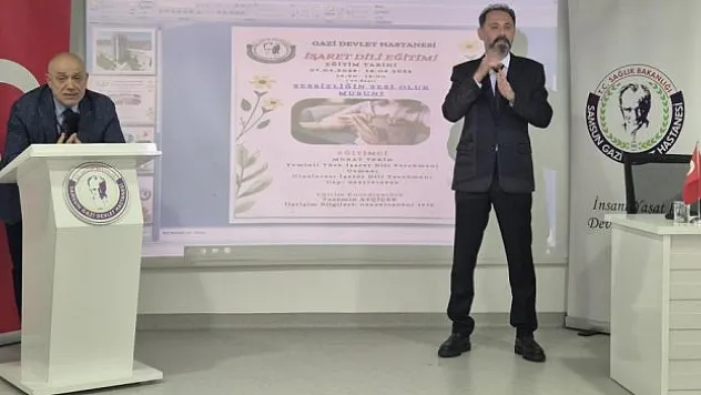 Hastane personeline işaret dili eğitimi