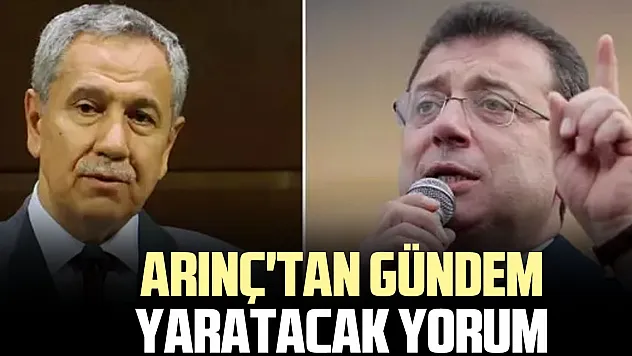 Arınç'tan gündem yaratacak yorum