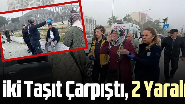 İki Taşıt Çarpıştı, 2 Yaralı