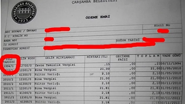 1994 yılının Çöp Borcu