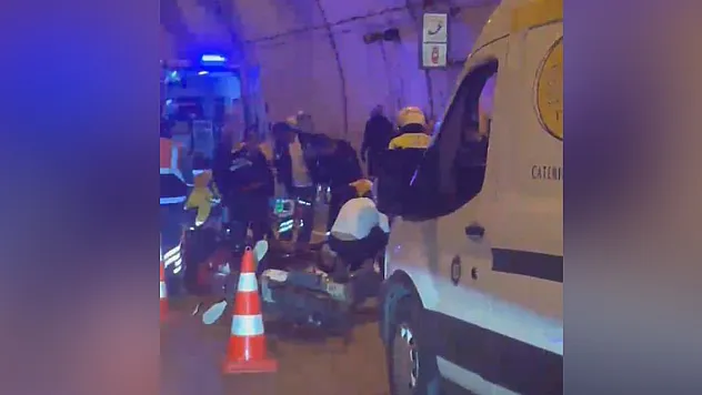 Tünelde kaza yapan sürücü hayatını kaybetti