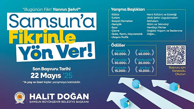 'Samsun'a Fikrinle Yön Ver' yarışması