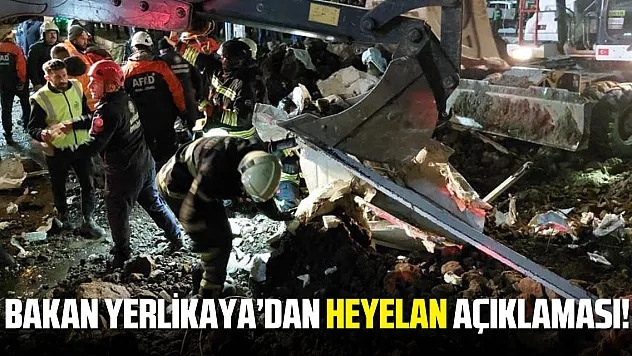 İçişleri Bakanı Yerlikaya'dan heyelan açıklaması!