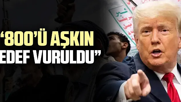 '800'ü aşkın hedef vuruldu'